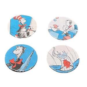 Dr. Seuss Cat in the Hat Coasters, Set of 4